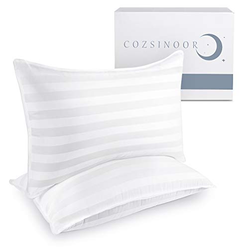 Product Cover COZSINOOR Hotel Collection Pillows for Sleeping (2-Pack)- Luxury Down Alternative Pillow 100% Breathable Cotton Cover Skin-Friendly - Queen Size