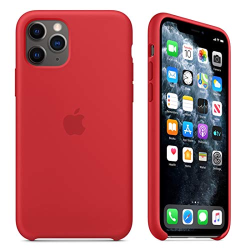 Product Cover Maycase Compatible for iPhone 11 Pro Max Case, Liquid Silicone Case Compatible with iPhone 11 Pro Max (2019) 6.5 inch (Red)