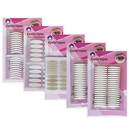 Product Cover Eyelid tapes, 5Packs/1360Pcs Instant Eyelid Lift Strips for Hooded Droopy Eyes, Self-Adhesive Eye Tape Stickers for Long-lasting, Breathable