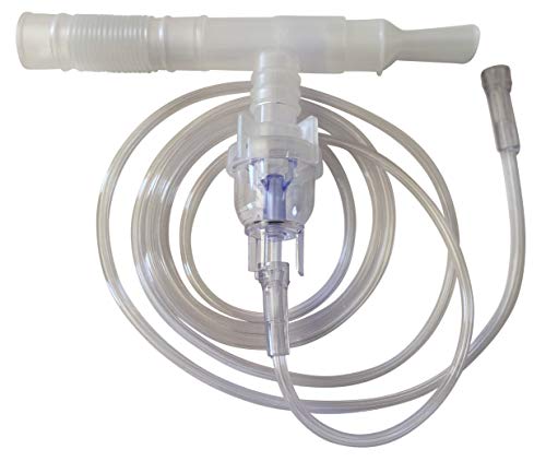 Product Cover 1-Pack Westmed #0210 VixOne Nebulizer Mouthpiece, Tee, Flex Hose, and 7' Kink Resistant Tubing