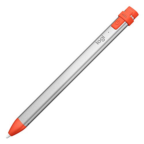 Product Cover Logitech Crayon Digital Pencil for iPad Pro 12.9-Inch (3rd Gen), iPad Pro 11-Inch, iPad (7th Gen), iPad (6th (Gen), iPad Air (3rd Gen), iPad Mini 5, iOS 12.2 and Above - (Orange) (Renewed)