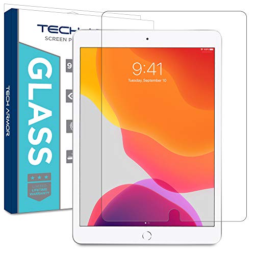 Product Cover Tech Armor Ballistic Glass Screen Protector Designed for New Apple iPad 10.2 inch (2019) - Extreme Touch Sensitivity (Works with Apple Pencil) [1-Pack]