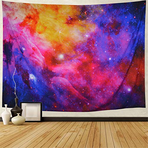 Product Cover Lahasbja Galaxy Tapestry Space Tapestry Starry Sky Wall Tapestry Cosmic Stars Tapestry Wall Hanging for Bedroom W59 × H51 Inch