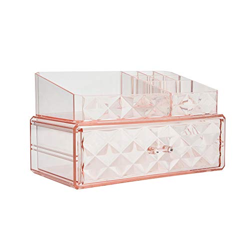 Product Cover Makeup Organizer Acrylic Cosmetic Storage Drawers and Jewelry Display Box (1 drawer)