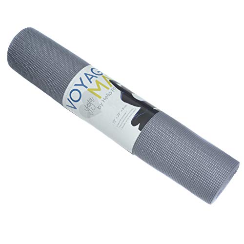 Product Cover Hello Fit - Voyage Yoga Mats - Economy 10 Pack - Extra Thick - Lead and Latex Free - 72 x 24 Inches - 5mm Thick (Cool Gray)