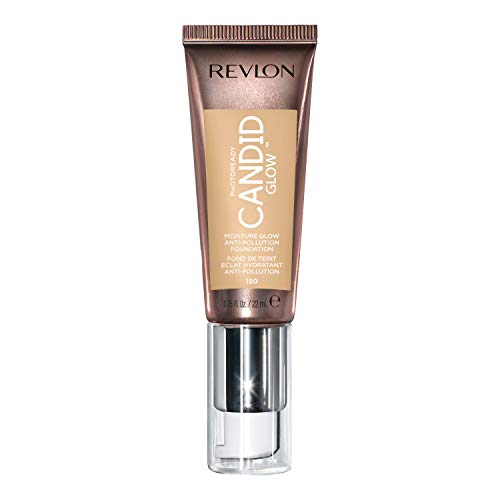 Product Cover Revlon PhotoReady Candid Glow Moisture Glow Anti-Pollution Foundation with Vitamin E & Prickly Pear Oil, Anti-Blue Light Ingredients, without Parabens, Pthalates, and Fragrances, Creme Brulee, 0.75 oz