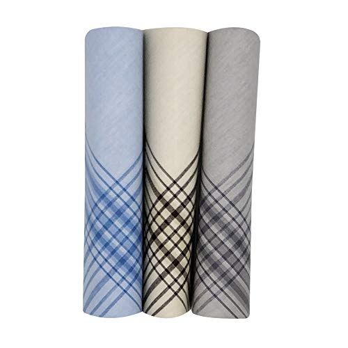 Product Cover Peter England Men's Cotton Pastel Handkerchief (Multicolour)- Pack of 3