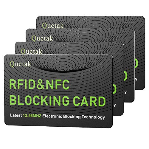 Product Cover RFID Blocking Card, NFC Contactless Cards Protection Entire Wallet & Purse Shield, No More Need for Single Sleeves, Credit Card Holder, Wallets or Passport (Green)
