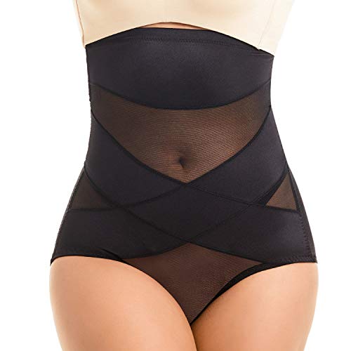 Product Cover COHTB Women's Tummy Control Shapewear Panties Hi-Waist Body Shaper Underwear Slimming Shaping Briefs Black