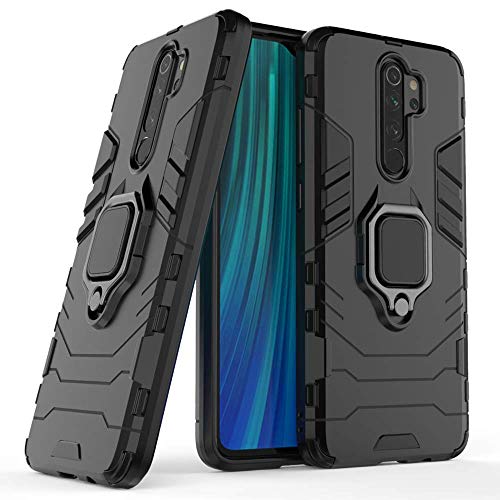 Product Cover Valueactive Redmi Note 8 Pro Back Case Cover for Xiaomi Redmi Note 8 Pro Covers and Cases Rugged Armor TPU + PC Hybrid Kickstand Back Case/Cover with Ring Holder Designed for Redmi Note 8 Pro