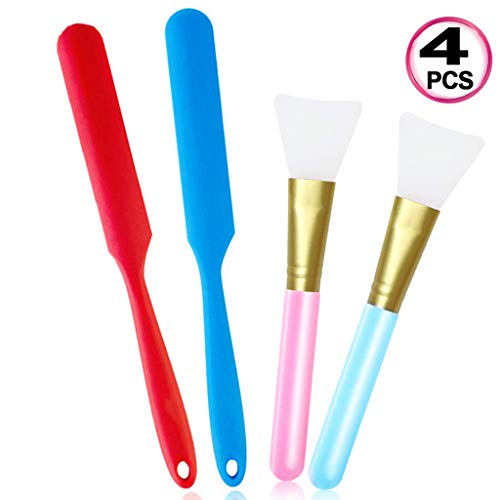 Product Cover Silicone Stir Sticks Scraper Epoxy Brushes Set for Mixing Resin, Epoxy, Liquid, Paint, DIY Craft and Art Projects