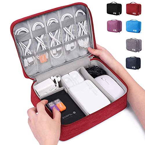 Product Cover Electronic Organizer Travel Universal Cable Organizer Electronics Accessories Cases for Cable, Charger, Phone, USB, SD Card