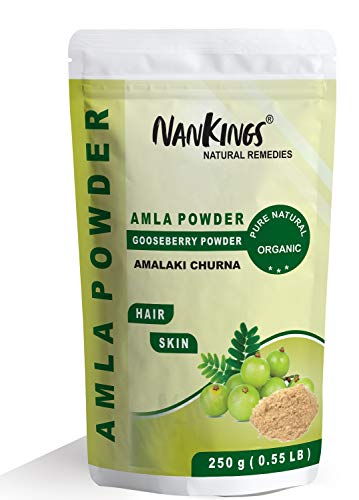Product Cover Nankings Pure & Organic Amla Powder for Hair & Skin (Indian Gooseberry) (250g)