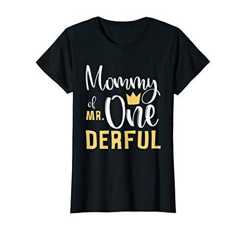 Product Cover Womens Mommy of Mr Onederful 1st Birthday First One-Derful Matching T-Shirt