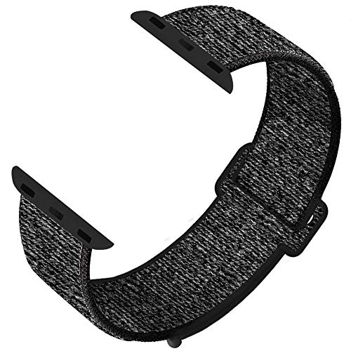 Product Cover GZ GZHISY Newest Band Compatible with Apple Watch Band 38mm 40mm, Soft Breathable Strap Replacement Band, Compatible for iWatch Series 5/4/3/2/1, Black Nike 38mm 40mm