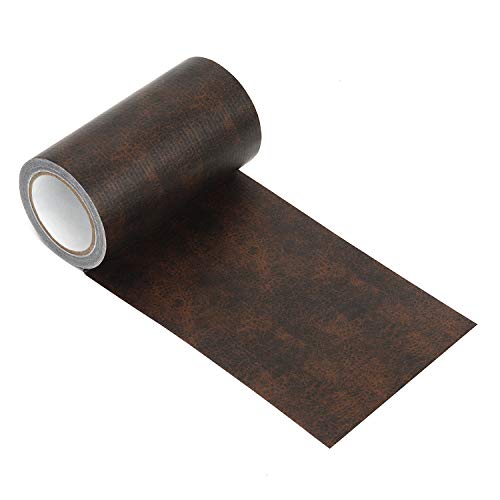 Product Cover Azobur Leather Repair Tape Patch Leather Adhesive for Sofas, Car Seats, Handbags, Jackets,First Aid Patch (Coffee)