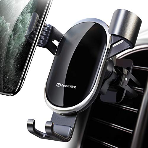 Product Cover DesertWest Car Vent Phone Mount Hands-Free Phone Holder Securely Compatible with iPhone 11 Pro Max/XR/XS Max/XS/X/8/8 Plus/7/7 Plus, Galaxy S10 Note 10 Plus and More