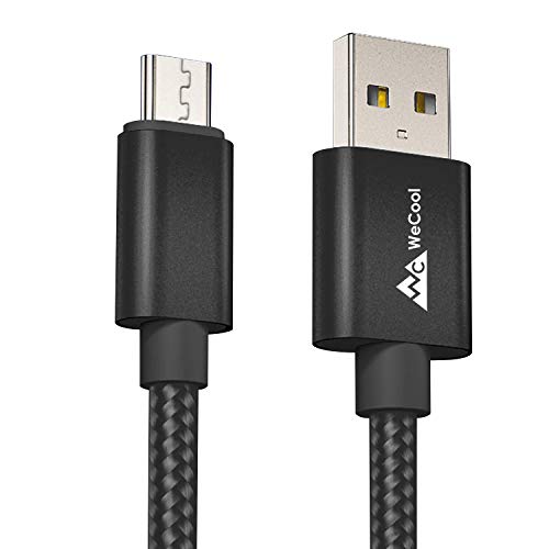 Product Cover WeCool Nylon Braided Unbreakable Fast Charging Cable or Micro USB Cable for Charging and Data Sync (1 Meter, Black)