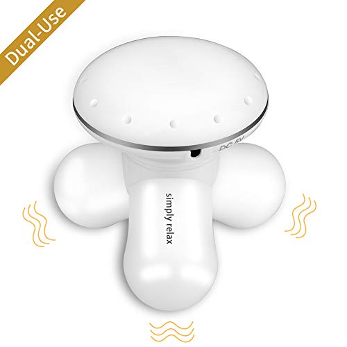 Product Cover Massagers Handheld, Seneme Electric Portable Percussion Mini Full Body Massager for Hand Head Neck Back Legs Arms Foot Shoulder Pain Release with Gift Bag (Battery Operated)