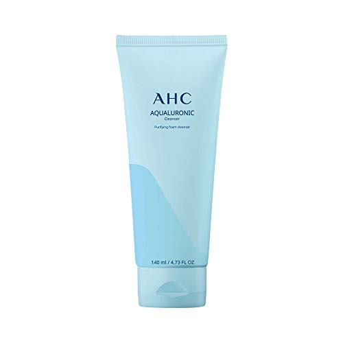 Product Cover AHC Aqualuronic Facial Cleanser for Dehydrated Skin Triple Hyaluronic Acid Korean Skincare 4.73 oz