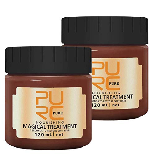 Product Cover 2PCS 120MLMagical Hair Mask, PURC 5 Seconds Repairs Damage Hair Root Hair Tonic Keratin Hair & Scalp Treatment