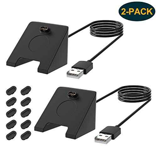 Product Cover [2 Pack] 3.3FT Charger Cable for Garmin,USB Charging Dock for Vivoactive 4/ GarminMove Style/Fenix 6 Garmin Venu/Vivoactive 3/Fenix 5 5S 5X /Fenix 6 6S 6X/ Forerunner 945/935/245/245music//45 Watch