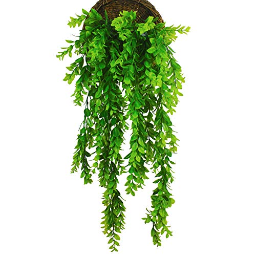 Product Cover Wondejia Fake Plant 2PCS Fake Hanging Plants Indoor Artificial Plants for Kitchen Decor Home Decor