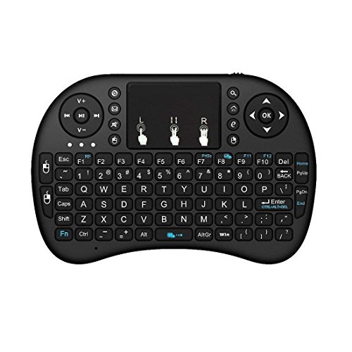Product Cover Tygot I-8 Mini Wireless Keyboard and Mouse(Touchpad) with Smart Function for Smart Tv, Android Tv Box, Raspberry-Pi, Android & iOS Devices (Black)