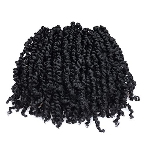 Product Cover Tiana Passion Twist Hair 10 inch Pre-twisted Passion Twist Hair 7 Packs Ombre Braids Crochet Hair Pre-looped Short Hair Pre-twisted Spring Twist Hair Braids Bomb Twist Hair Extensions (10