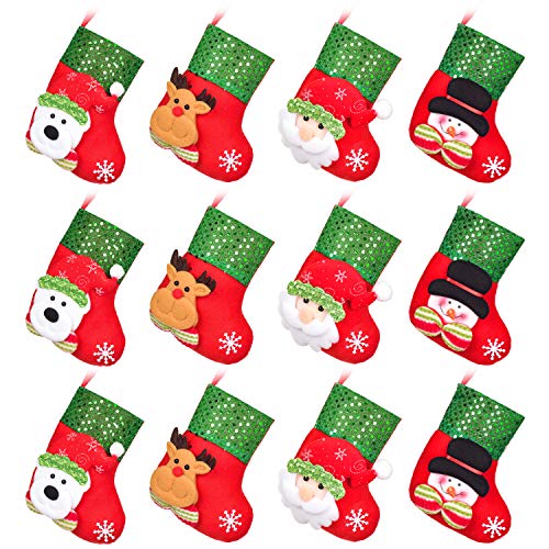 Product Cover DearHouse12pcs Mini Christmas Stockings, 6
