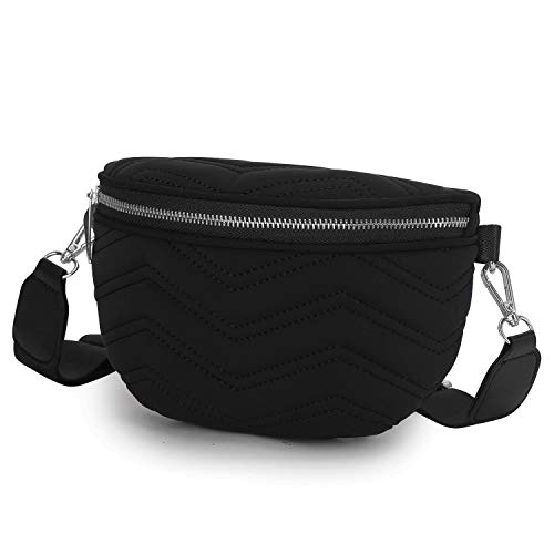 Product Cover WindTook Small Crossbody Bag for Women Triple Zip Pocket Shoulder Bags Ladies Purses 17065-Black