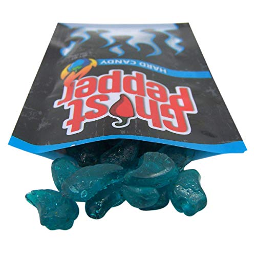 Product Cover Spicy Ghost Pepper Cherry Flavored Hard Candy, 1.5 Ounce (Blue Raspberry)