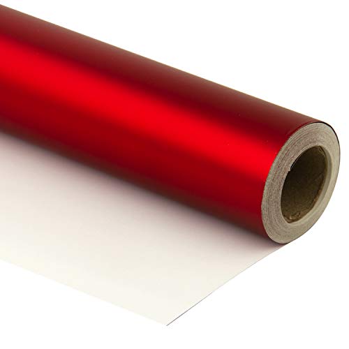 Product Cover RUSPEPA Gift Wrapping Paper Roll - 81.5 Sq Ft Matte Red for Wedding,Birthday, Shower, Congrats, and Holiday Gifts-30Inch X 32.8Feet