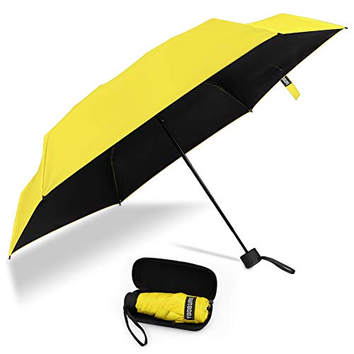 Product Cover Yoobure Small Mini Umbrella with Case Light Compact Design Perfect for Travel Lightweight Portable Parasol Outdoor Sun&Rain Umbrellas