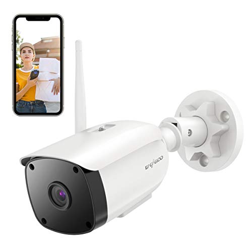 Product Cover CACAGOO Outdoor Security Camera, 1080P WiFi Wireless Outdoor Camera Surveillance Cameras Home Security Camera, Two-Way Audio, Work with Alexa, Motion Detection for iOS Android