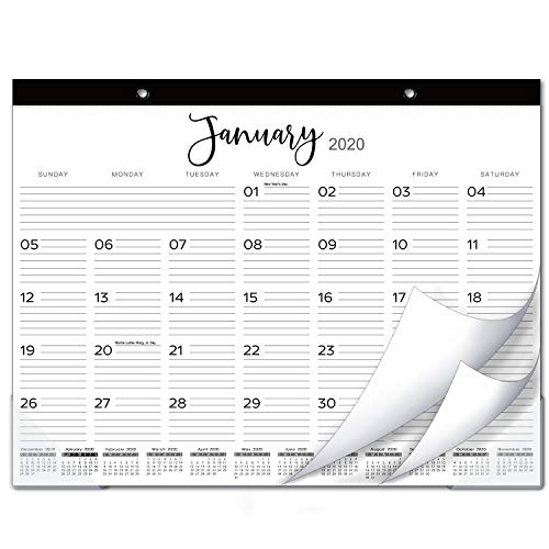 Product Cover 2020 Desk Calendar - Large Desk/Wall Monthly Calendar 2-in-1, 22