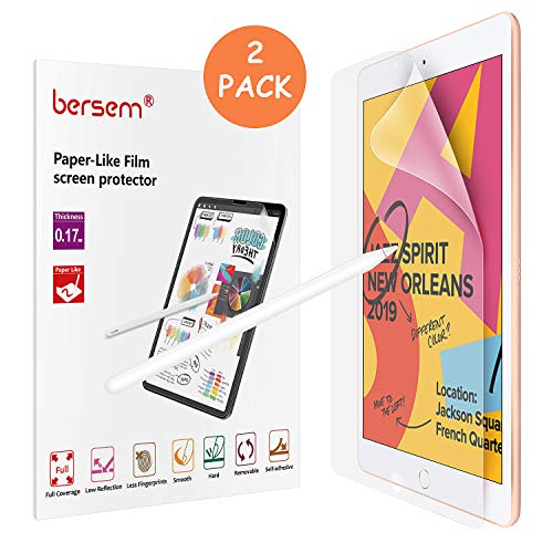 Product Cover 2 Pack Screen Protector for iPad 10.2 2019 (7th Gen), Paperlike iPad 10.2 2019 Anti Glare Matte Screen Protector (2 Pack) with Easy Installation Kit iPad 10.2 Paperlike Write and Draw Like on Paper