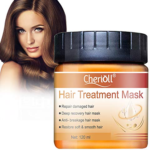 Product Cover Hair Mask, Hair Treatment Mask, Hair Root Treatment, Hair Nourishing Mask, Restore Soft Hair, Deep Conditioner Suitable for Dry and Damaged Hair, Hair Tonic Keratin Hair & Scalp Treatment, 120g