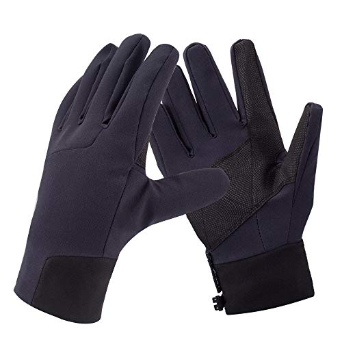 Product Cover SaraCloth Winter Ski Gloves Thermal Snow Waterproof Gloves Fleece Windproof Cold Weather Gloves for Skiing, Snowboarding, Winter Riding for Men Women (Black, Medium)