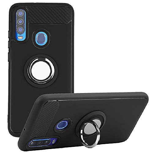 Product Cover BLU G9 Pro Case, Rotating Ring [Magnetic Car Mount] [360°Kickstand] Holder [Fashion] Soft TPU Protection Cover Case for BLU G9 Pro (Black)