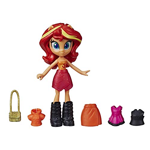 Product Cover My Little Pony Equestria Girls Fashion Squad Sunset Shimmer, 3-Inch Potion Mini Doll Toy with Outfit, Surprise Accessories, Kids 5 and Up