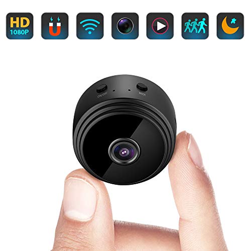 Product Cover Mini Hidden Spy Camera WiFi Small Wireless Video Camera Full HD 1080P Audio Infrared Night Vision Motion Sensor Support SD Card for iPhone Android Video Detection Security Nanny Surveillance Cam