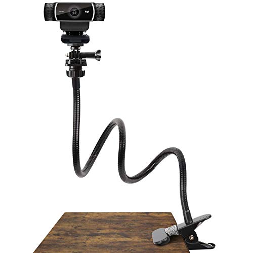 Product Cover 25 Inch Webcam Stand - Flexible Desk Mount Clamp Gooseneck Stand for Logitech Webcam C930e,C930,C920, C922x,C922, Brio 4K, C925e,C615 by Pipishell