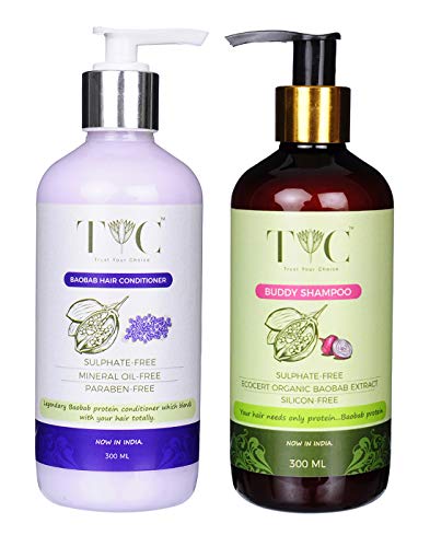 Product Cover TYC Boabab Buddy Hair Shampoo & Conditioner Combo Pack | Organic Boabab Protien Hair Fall Control | For Hair Strengthening - 600 ML