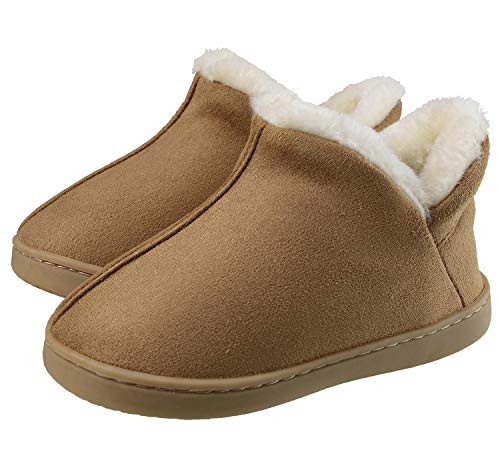 Product Cover INMINPIN Boy's Girl's Winter House Slippers Kids Indoor Outdoor Warm Plush Slippers Boots Anti-Slip Home Shoes (Toddler/Little Kid)