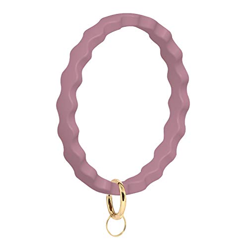 Product Cover Huakan Key Ring Bracelet Keychain Silicone Bangle for Women and girls Wave Shaped