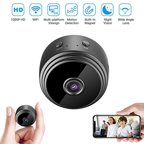 Product Cover 32GB Mini HD 1080P Wireless Hidden Camera,Home WiFi Remote Security Cameras,Smart Motion Detection,Instant Push Notifications, Remote Playback,Magnetic Feature,Night Vision Spy Camera,by HZTCAM