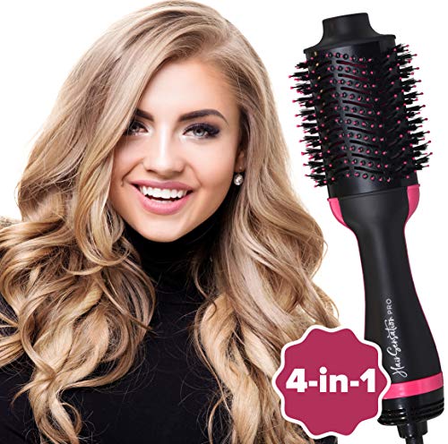 Product Cover One Step Hair Dryer, Styler, and Volumizer Brush with ION Generator and Ceramic Coating for Fast Drying and DIY Salon Styling; Perfect for All Hair Types