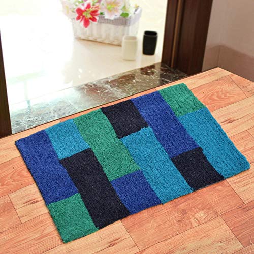Product Cover FLAURA Pure Cotton Anti Skid Water Obsorbing Door Mat for Home (Size:- 20inch x 30inch) Multi Color