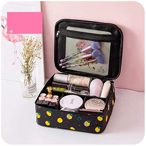 Product Cover Portable Travel Makeup Cosmetic Bags Organizer Multifunction Case Toiletry Bags for Women (Black)